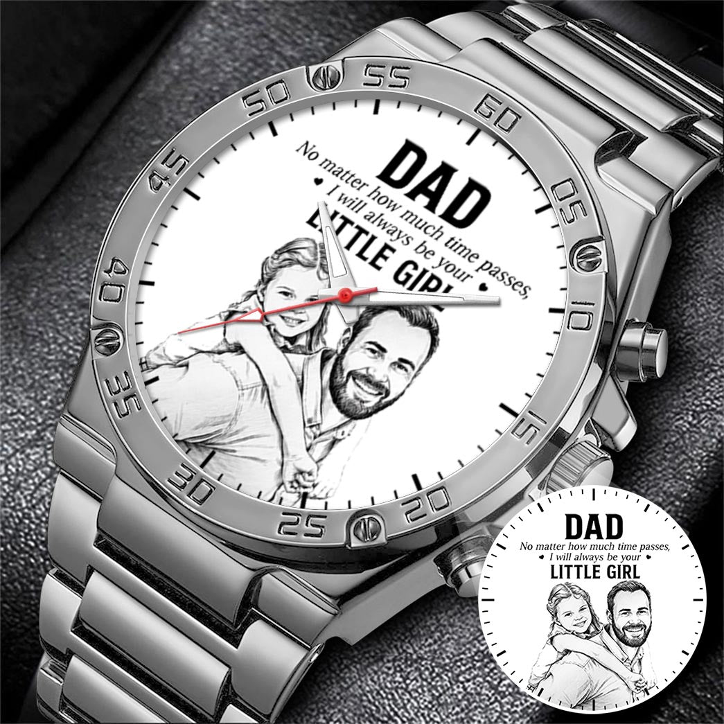 Father's Day Dad and Little Girl Husband Daddy Grandpa Limited Edition Watch