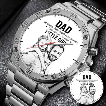 Father's Day Dad and Little Girl Husband Daddy Grandpa Limited Edition Watch