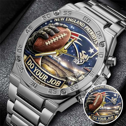 New England Patriots Champions Stainless Steel Watch