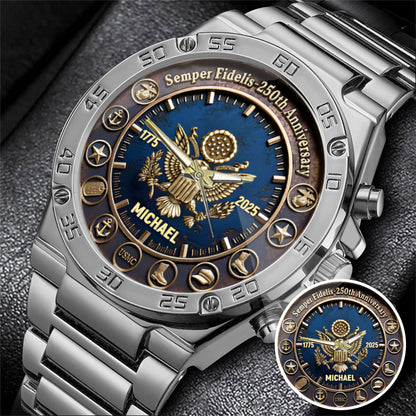 250th Anniversary Stainless Customized Steel Watch