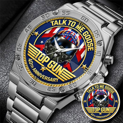 Top Gun 40th Anniversary Stainless Steel Watch