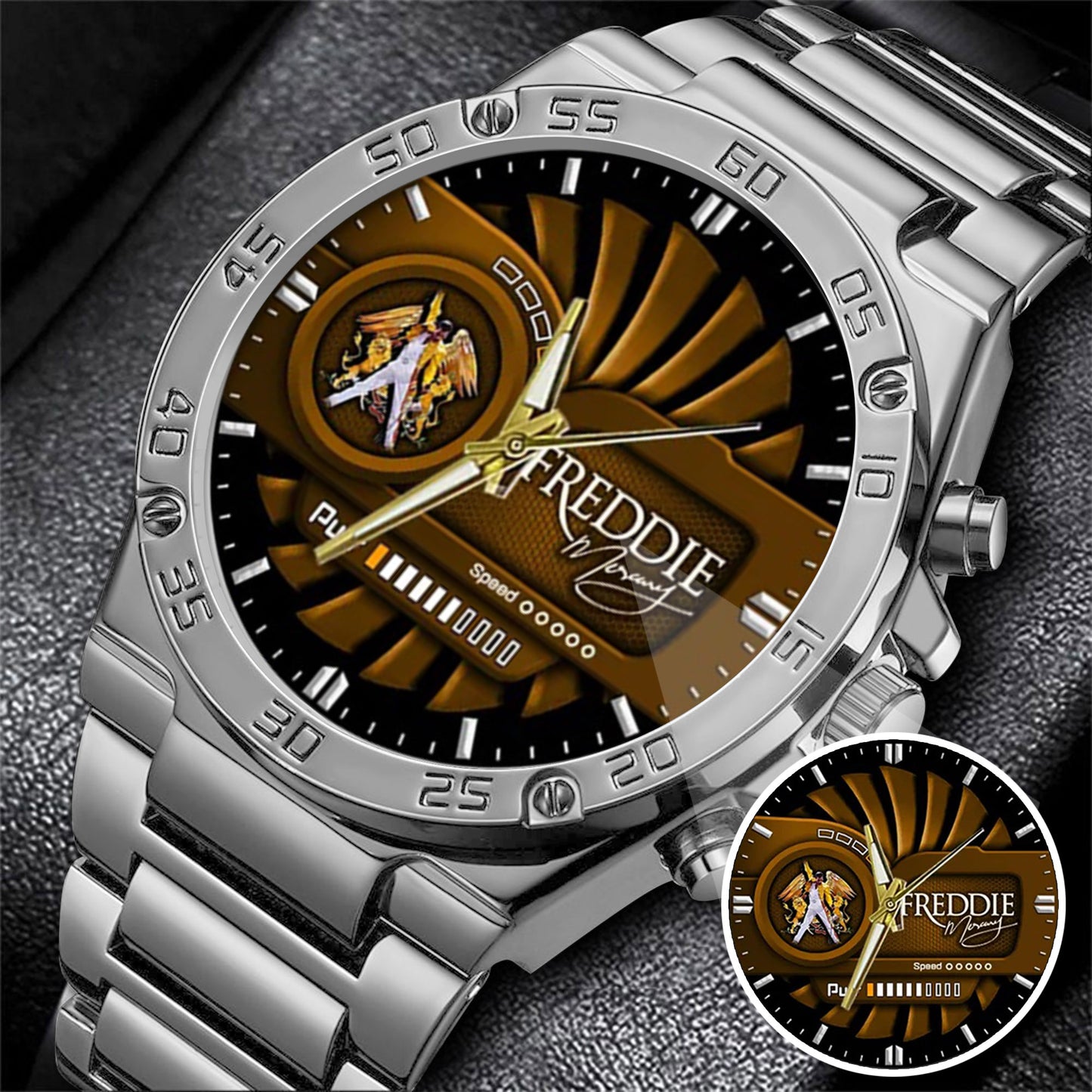 Feddie Mercury Stainless Steel Watch