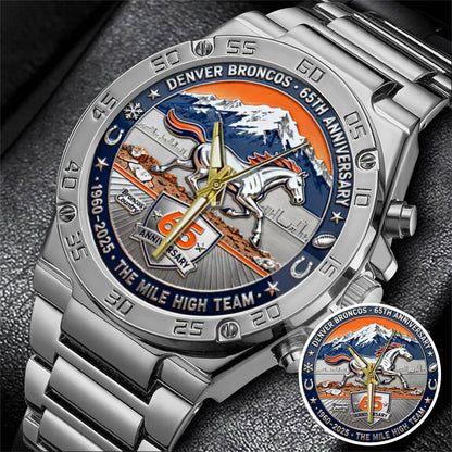 Denver Broncos The 65th Anniversary Custom Watch