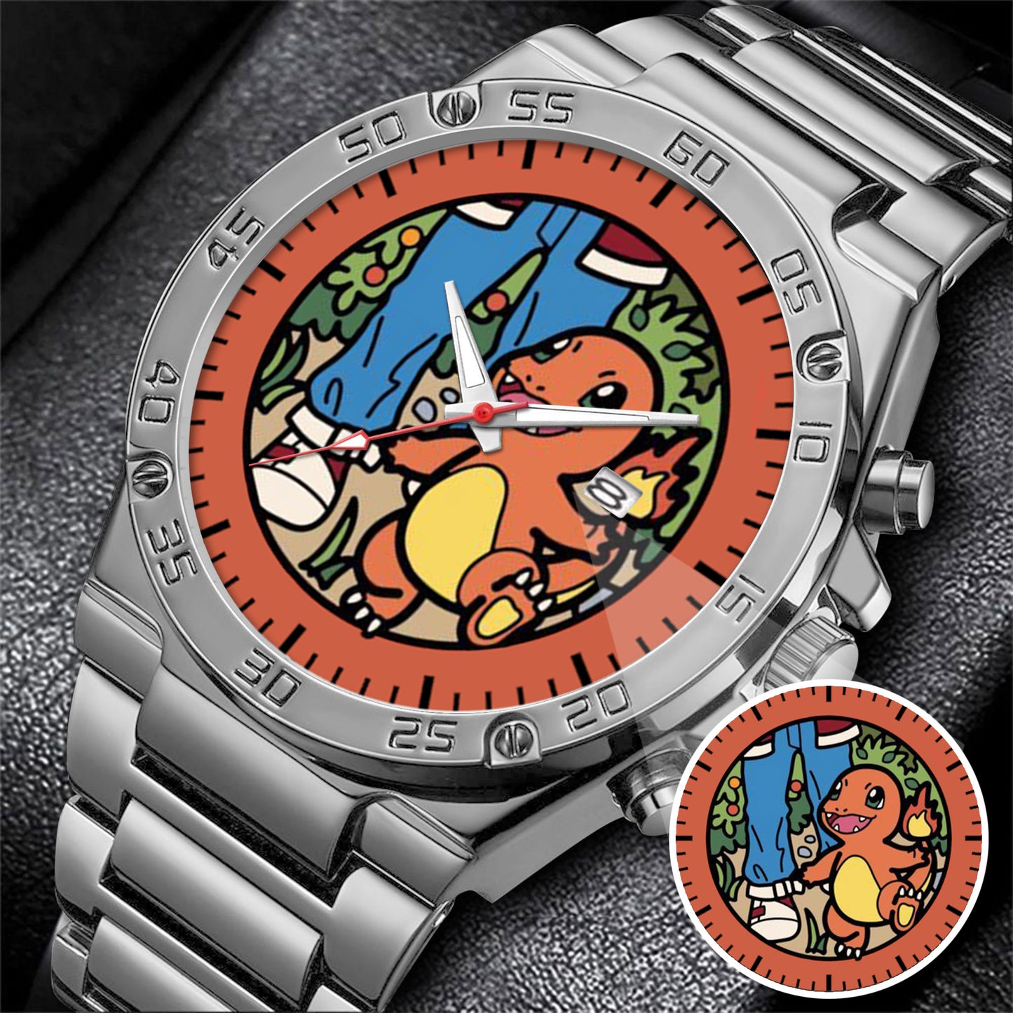 PKM Charmander Fire Edition Stainless Steel Watch