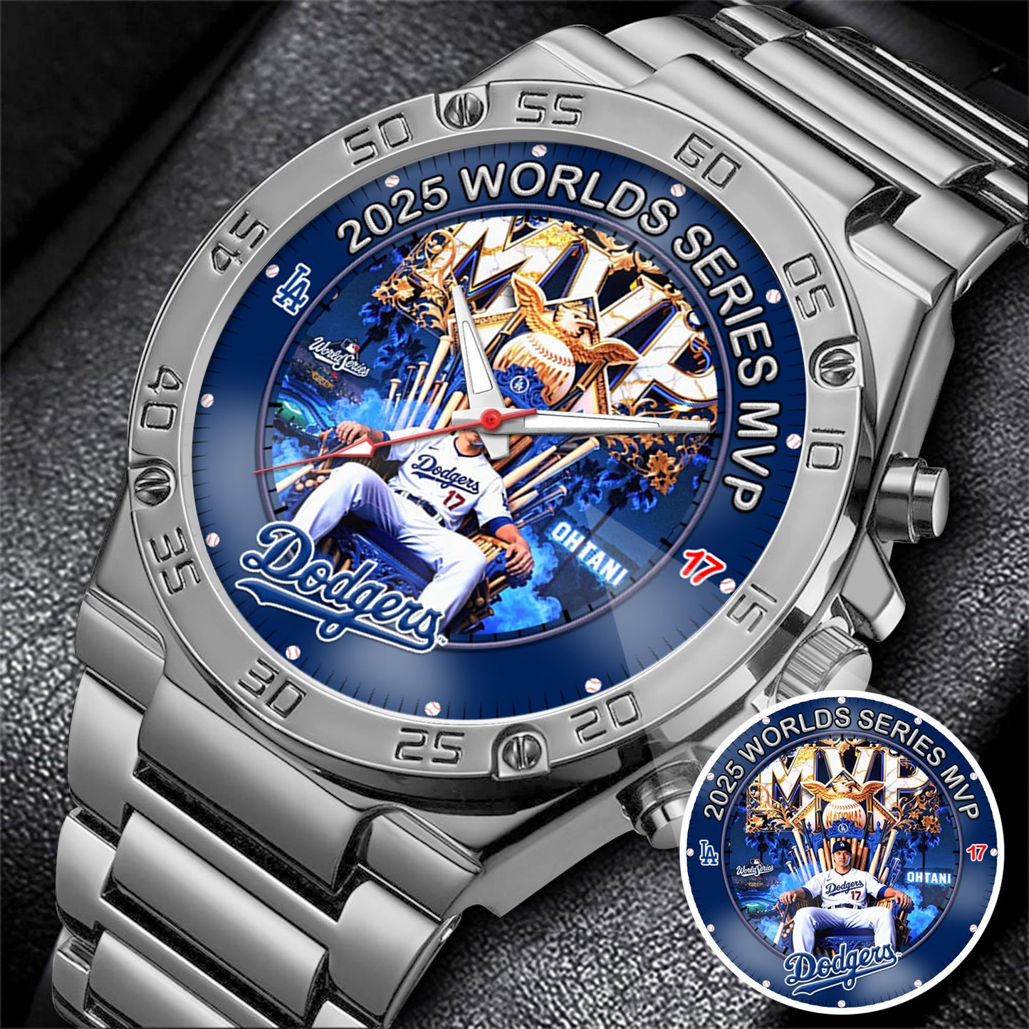 LA Dodgers 2025 Worlds Series Shohei The Goat Champion Watch