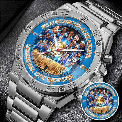 Basketball OKC 2024-2025 Champion Personalized Watch