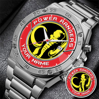 Mighty Morphin Power Rangers Mastodon Custom Name Watch