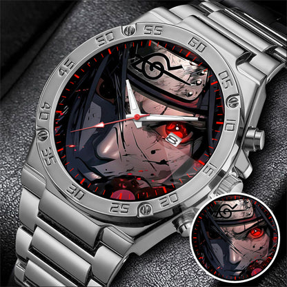 Anime Akatsuki Itachi Uchiha Mangekyou Sharingan Art Watch