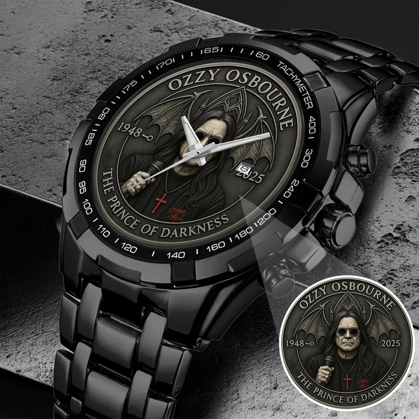 The Prince of Darkness Watch – Gothic Rock Style Watch for Fans & Collectors