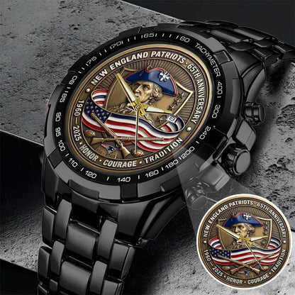 New England Patriots Champions Stainless Steel Watch