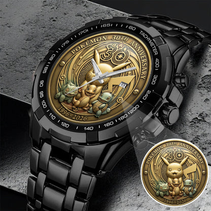 Pokemon 30th Anniversary Steel Stainless Watch