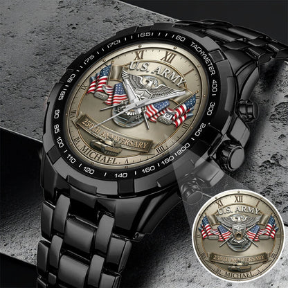 USA 250th Anniversary U.S. Army - Custom Name Watch