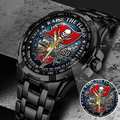 Tampa Bay Buccaneers 50th Anniversary Stainless Steel Watch