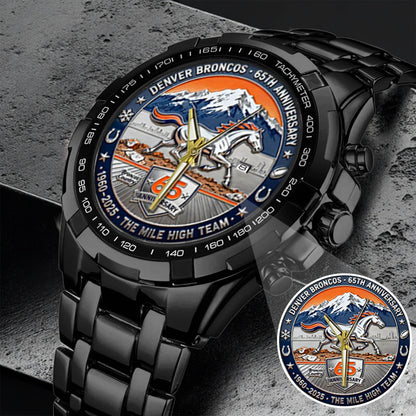 Denver Broncos The 65th Anniversary Custom Watch