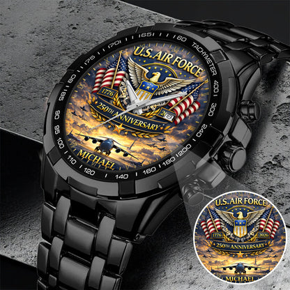 USA 250th Anniversary U.S. Air Force - Custom Name Watch