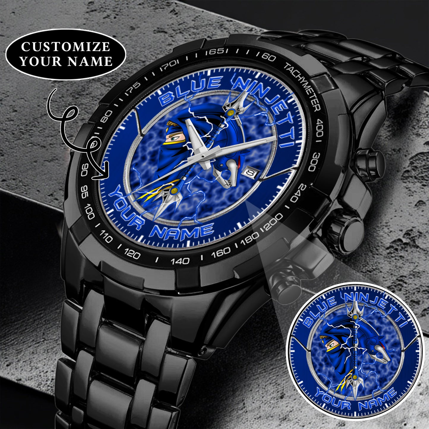 Power Rangers Blue Ninjetti Personalized Watch