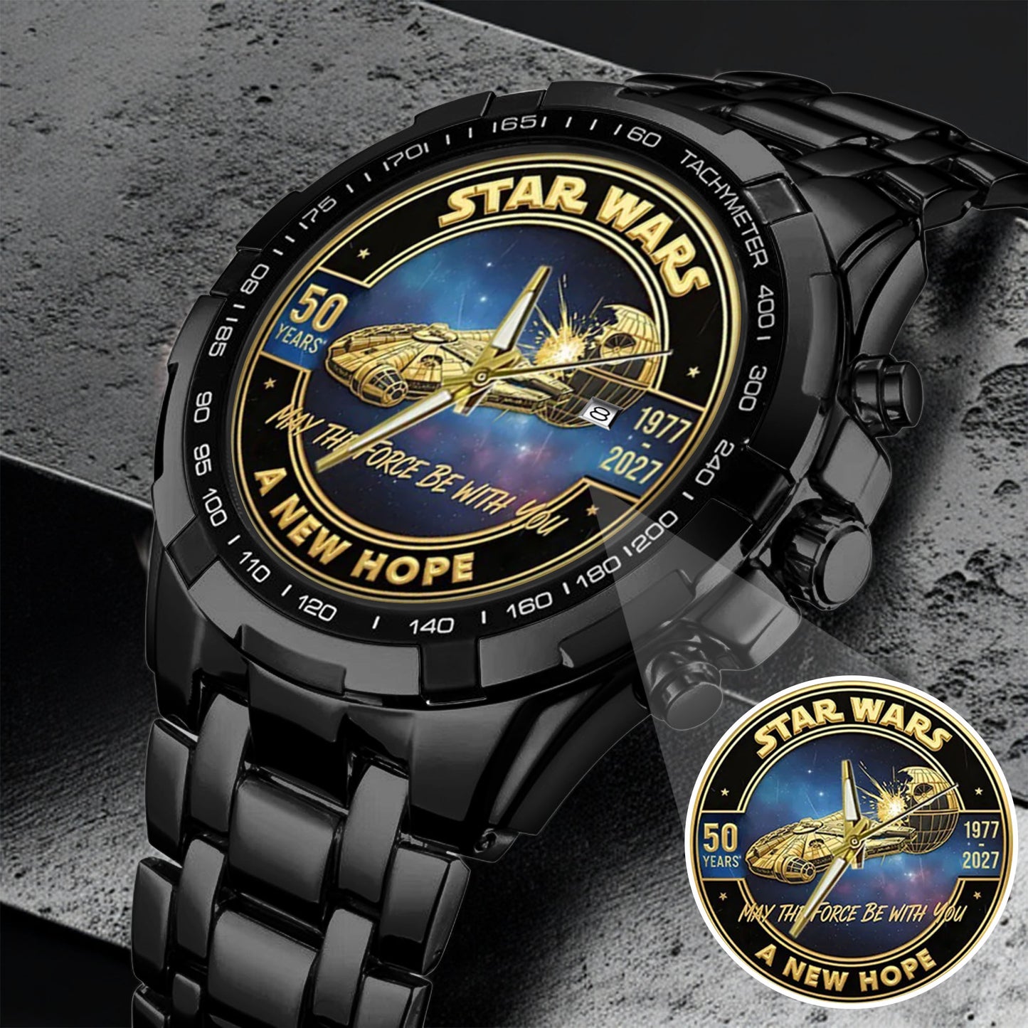 Star Wars 50th Anniversary Stainless Steel Watch