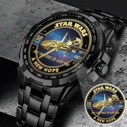 Star Wars 50th Anniversary Stainless Steel Watch