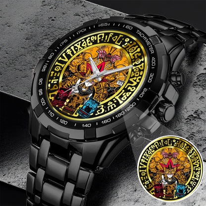 YGO Mystic Duel Anime Watch Dial – Black Alloy Case, Limited Art Design