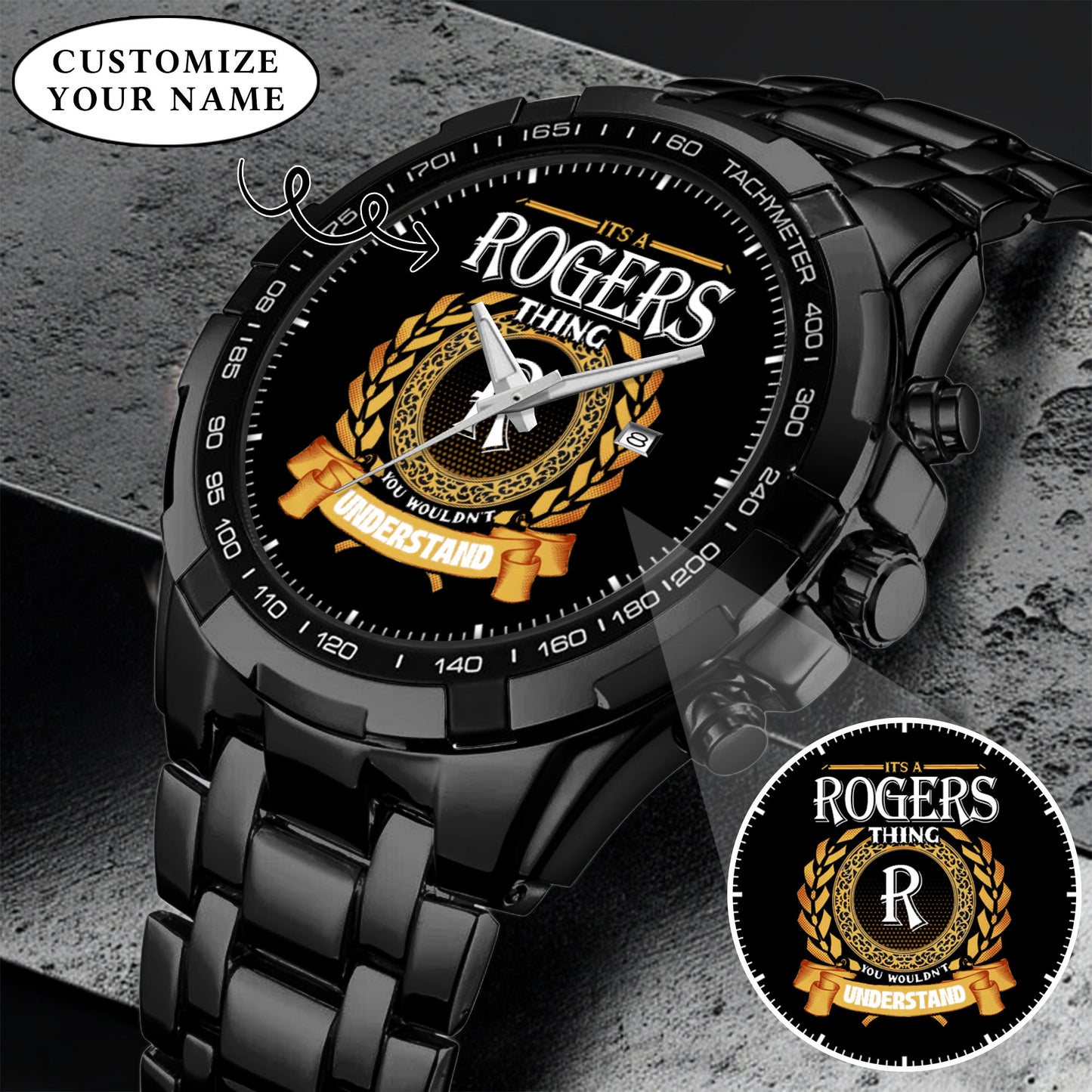 Personalized It's A Thing You Wouldn't Understand Custom Name Watch