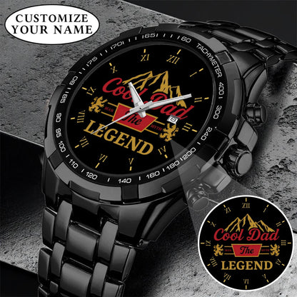 Personalized Father's Day Cool Dad The Legend Watch