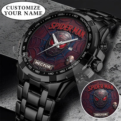 Spider Man Custom Name Limited Edition Watch