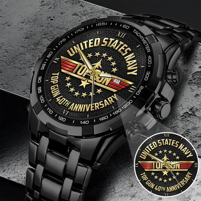 Top Gun 40th Anniversary Stainless Steel Watch