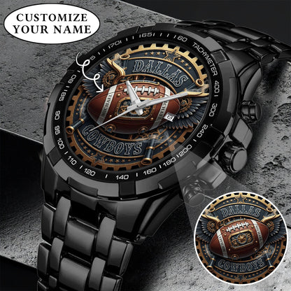 Custom Football Team Watch – Personalized Name Gridiron Edition