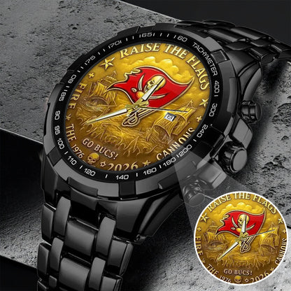 Tampa Bay Buccaneers 50th Anniversary Stainless Steel Watch