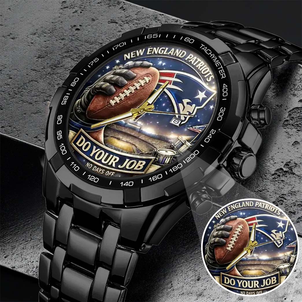 New England Patriots Champions Stainless Steel Watch