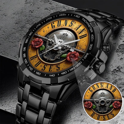 Rock Skull Limited Edition Watch –  3D Rose Details, Heavy Metal Edition