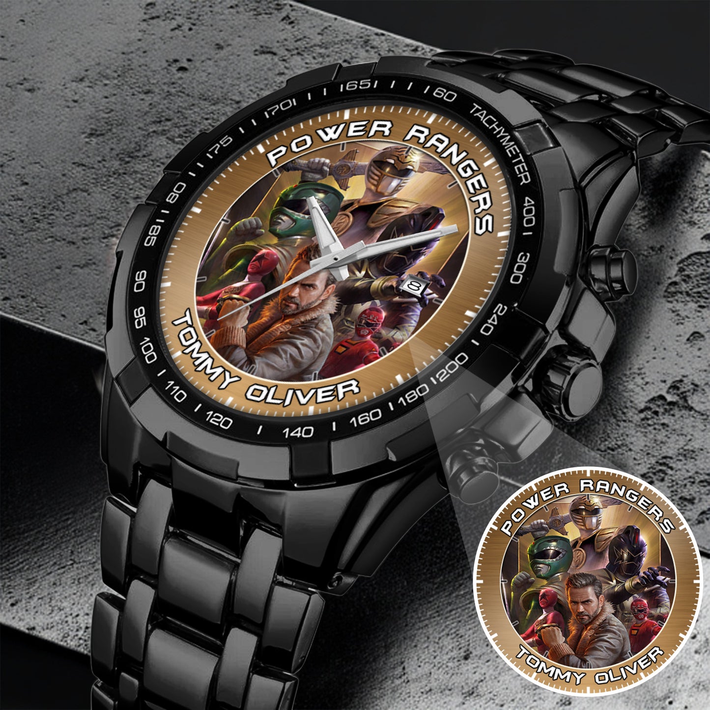 Legendary Tommy Oliver Rangers Art JDF Merories Custom Watch
