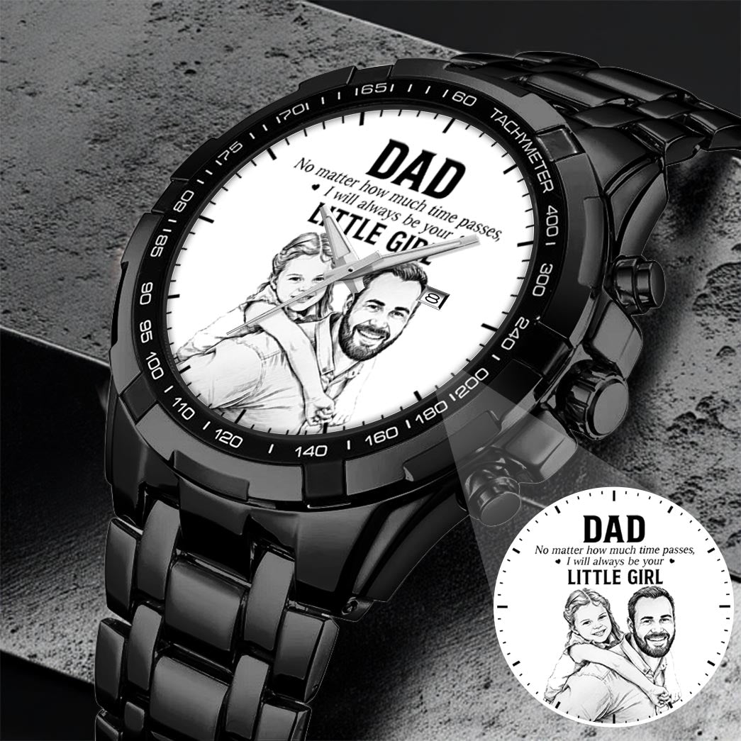 Father's Day Dad and Little Girl Husband Daddy Grandpa Limited Edition Watch