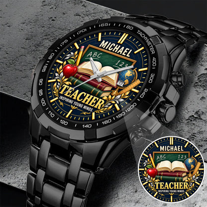 Personalized Teacher Watch – Custom Name Teacher Appreciation Gift