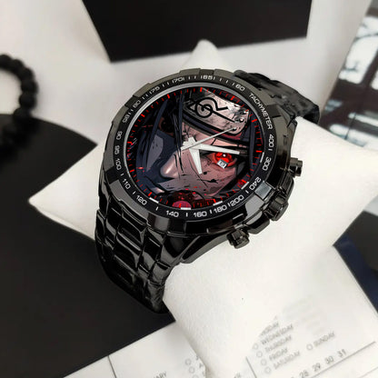 Anime Akatsuki Itachi Uchiha Mangekyou Sharingan Art Watch