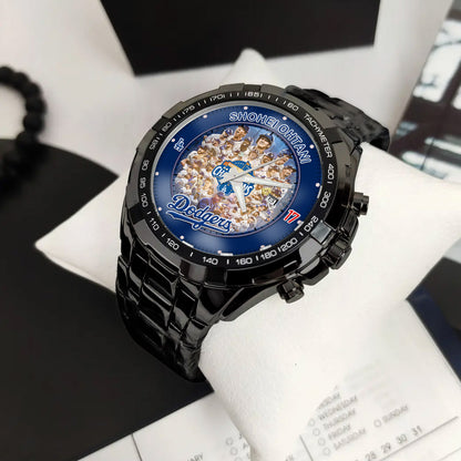 Personalized LA Dodgers 2025 Worlds Series Champion Back to Back Watch