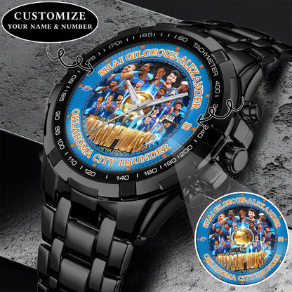 Basketball OKC 2024-2025 Champion Personalized Watch