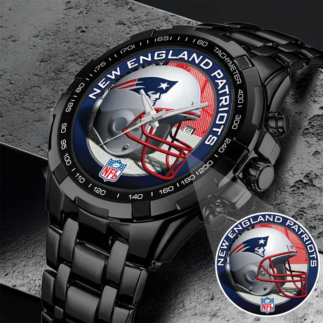 New England Patriots Champions Stainless Steel Watch