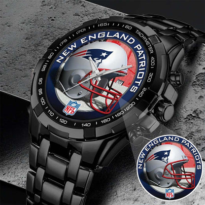 New England Patriots Champions Stainless Steel Watch