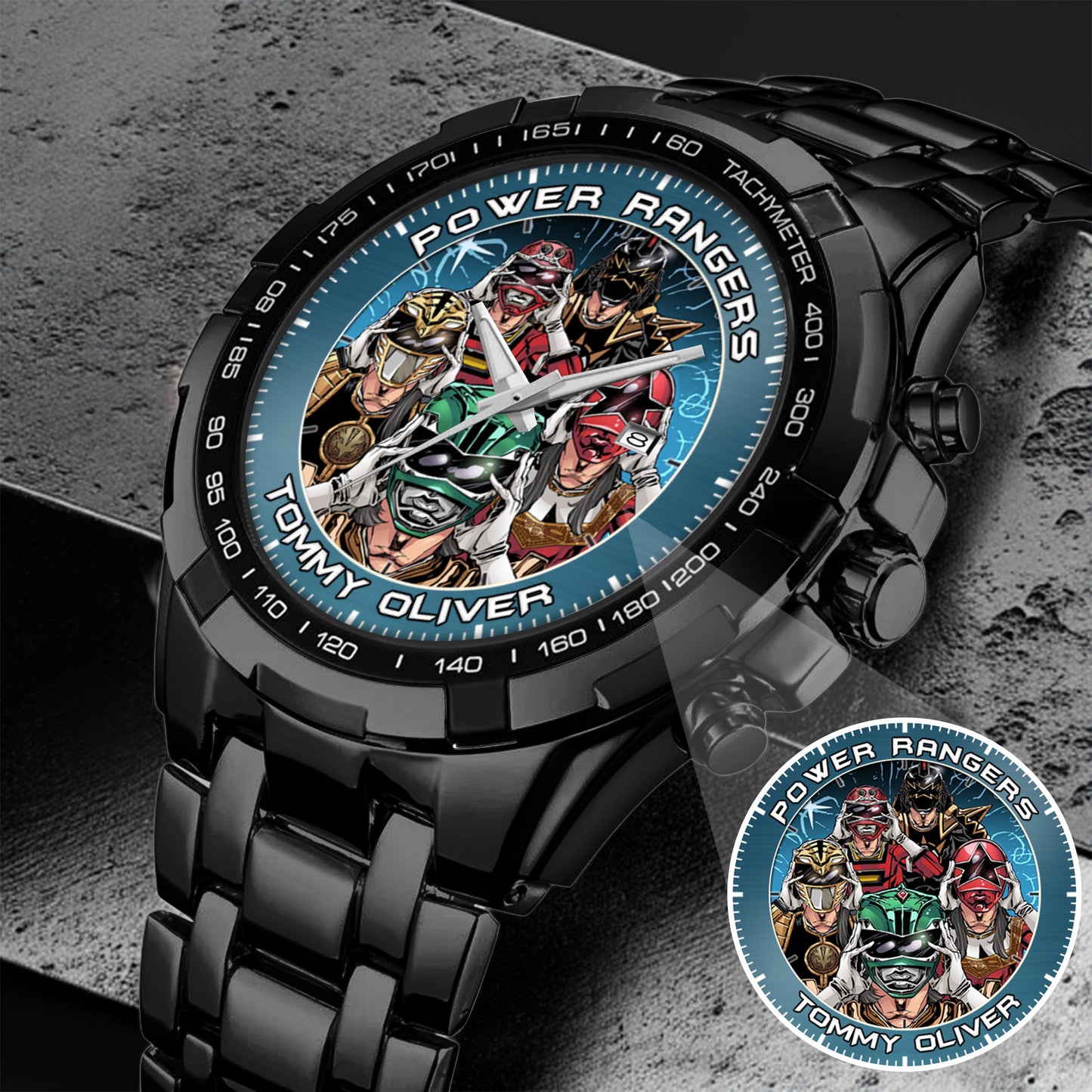Legendary Tommy Oliver Rangers Art JDF Merories Custom Watch
