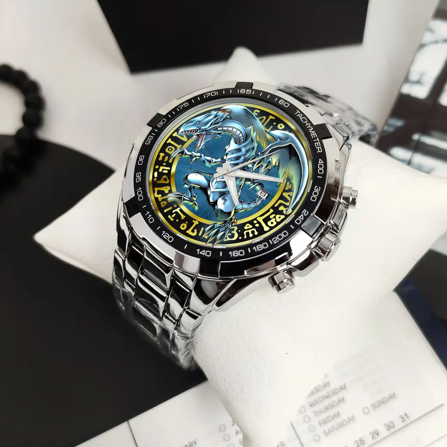 Anime YGO Blue-Eyes White Dragon Watch Dial – Limited Art Design
