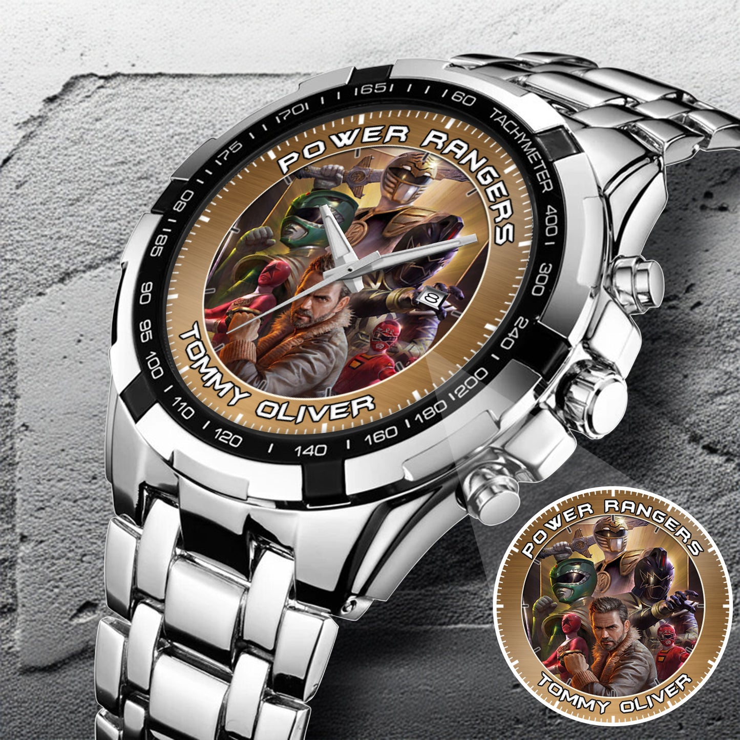 Legendary Tommy Oliver Rangers Art JDF Merories Custom Watch