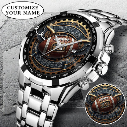 Custom Football Team Watch – Personalized Name Gridiron Edition