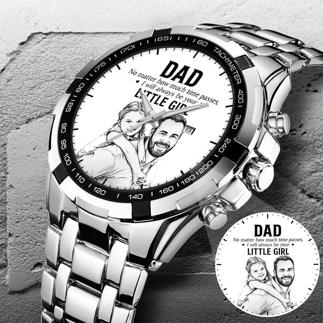 Father's Day Dad and Little Girl Husband Daddy Grandpa Limited Edition Watch