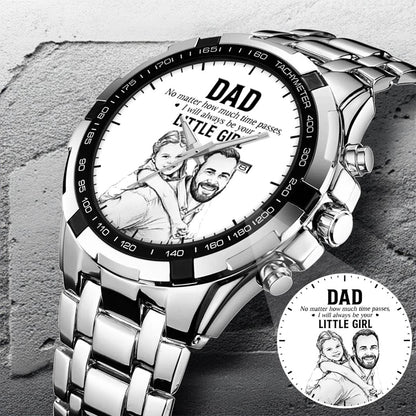 Father's Day Dad and Little Girl Husband Daddy Grandpa Limited Edition Watch