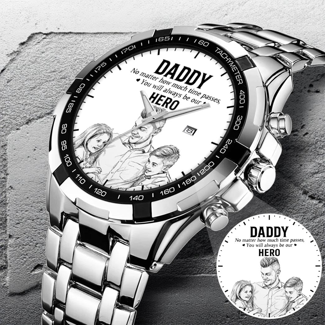 Father's Day Hero Husband Daddy Grandpa Limited Edition Watch