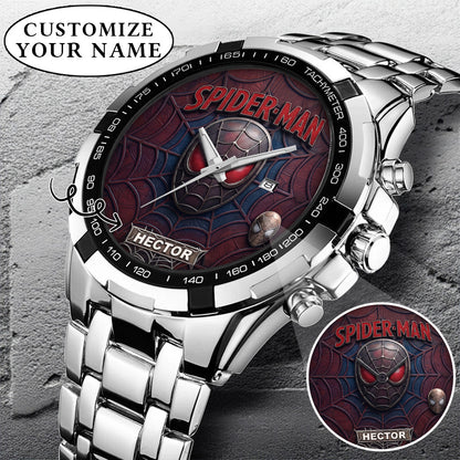 Spider Man Custom Name Limited Edition Watch