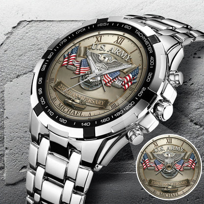 USA 250th Anniversary U.S. Army - Custom Name Watch