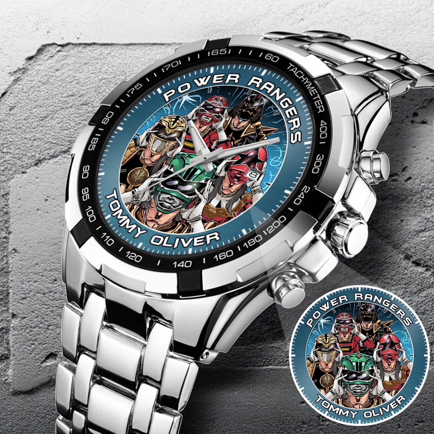 Legendary Tommy Oliver Rangers Art JDF Merories Custom Watch