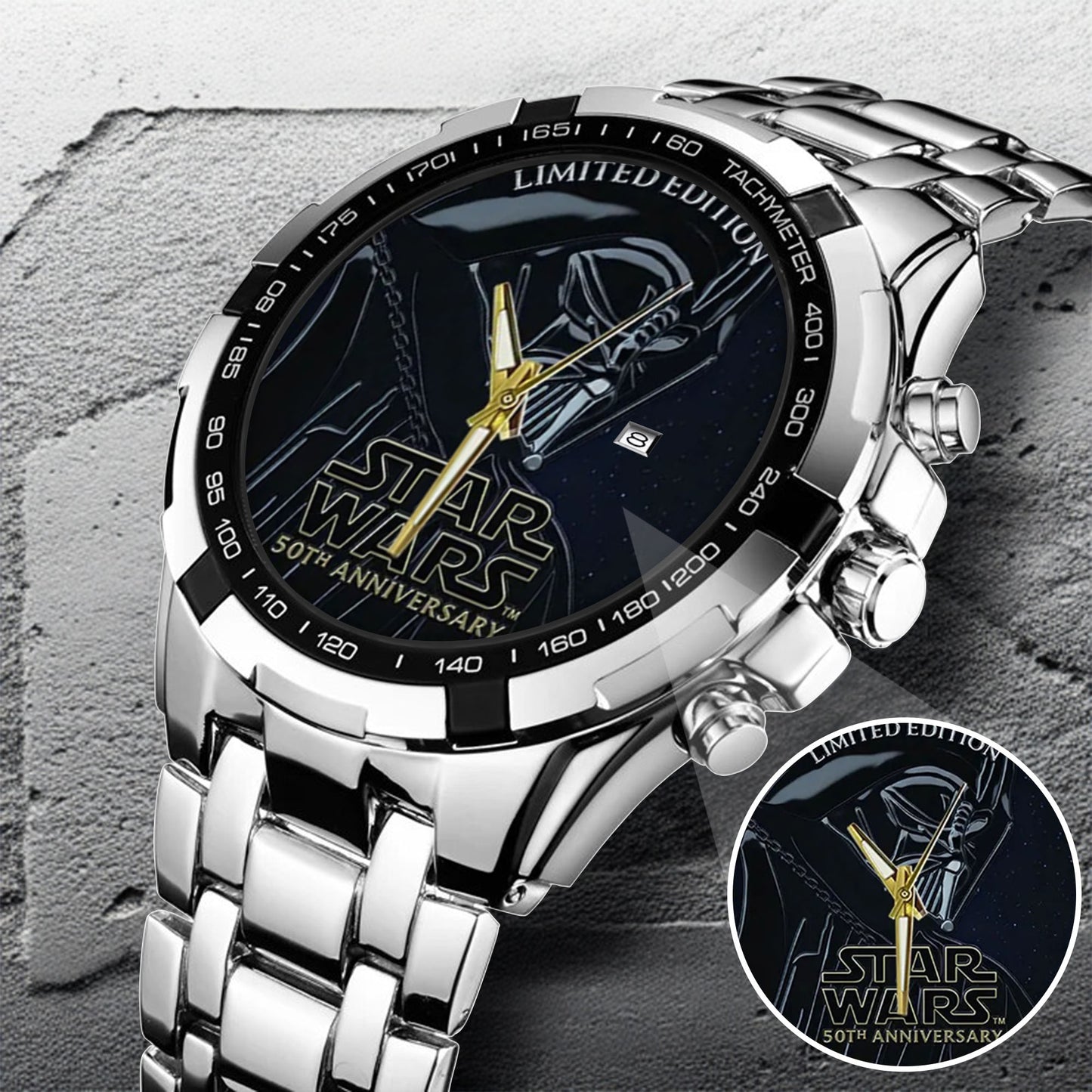 Star Wars 50th Anniversary Stainless Steel Watch